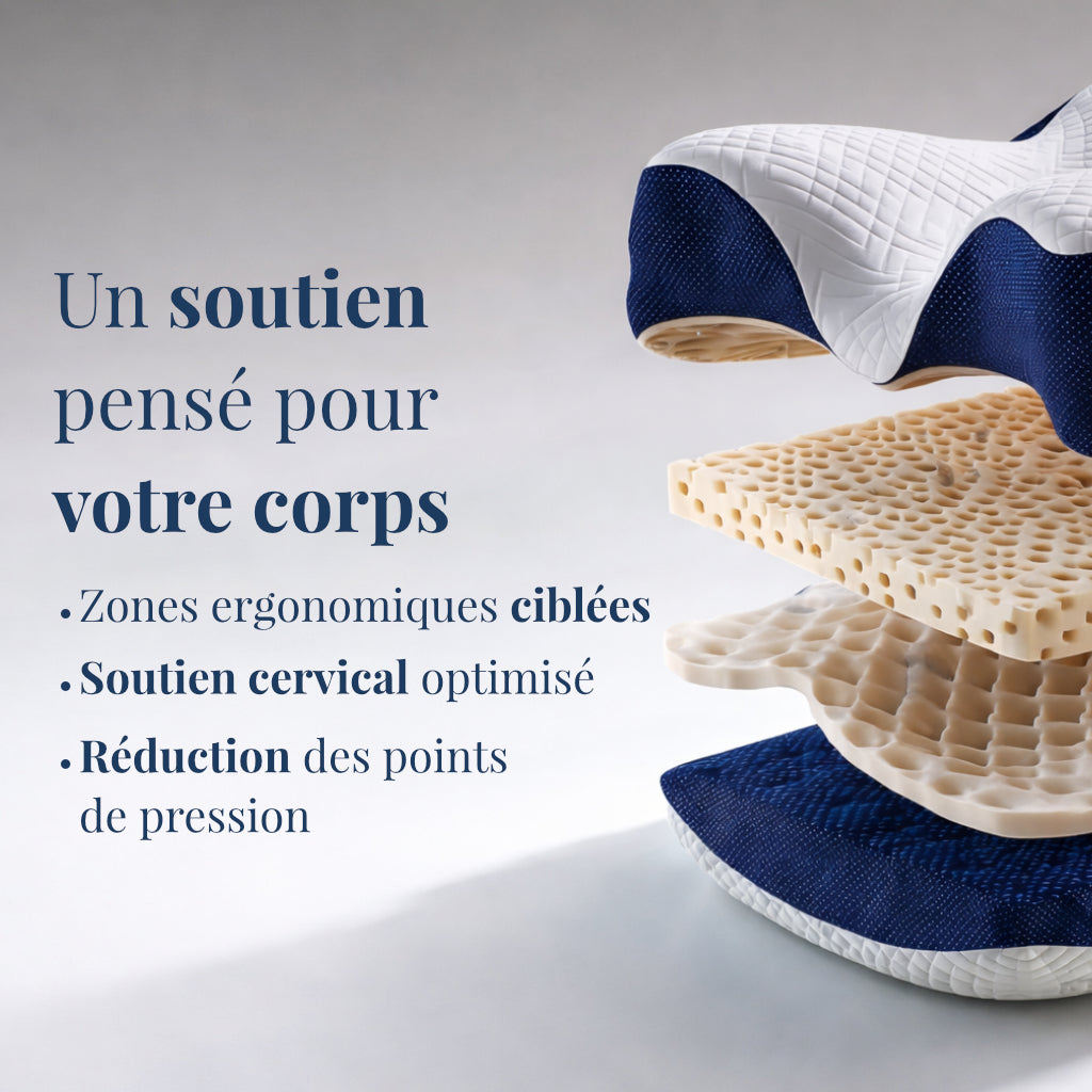 Oreiller Ergonomique à Mémoire de Forme Somyra™