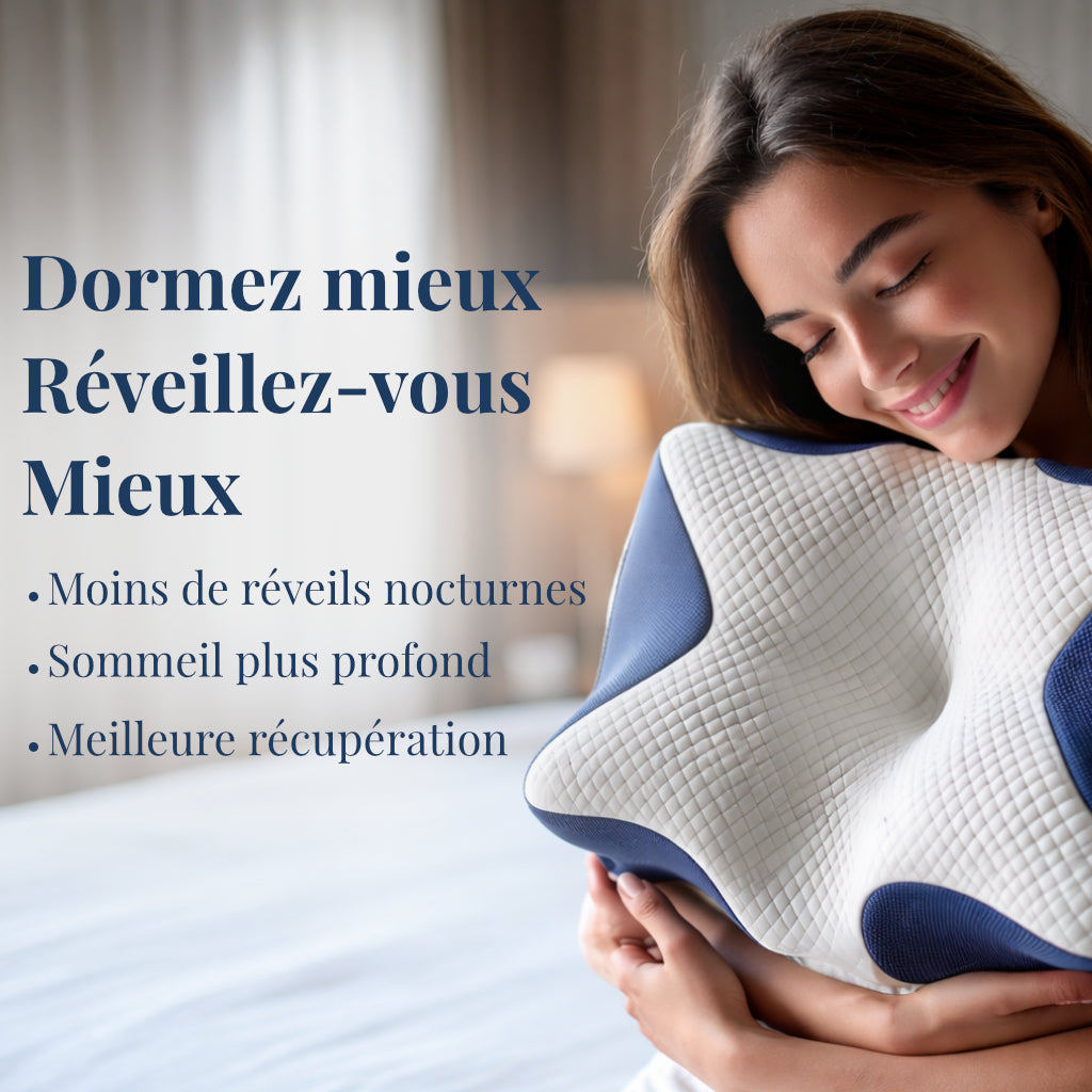 Oreiller Ergonomique à Mémoire de Forme Somyra™